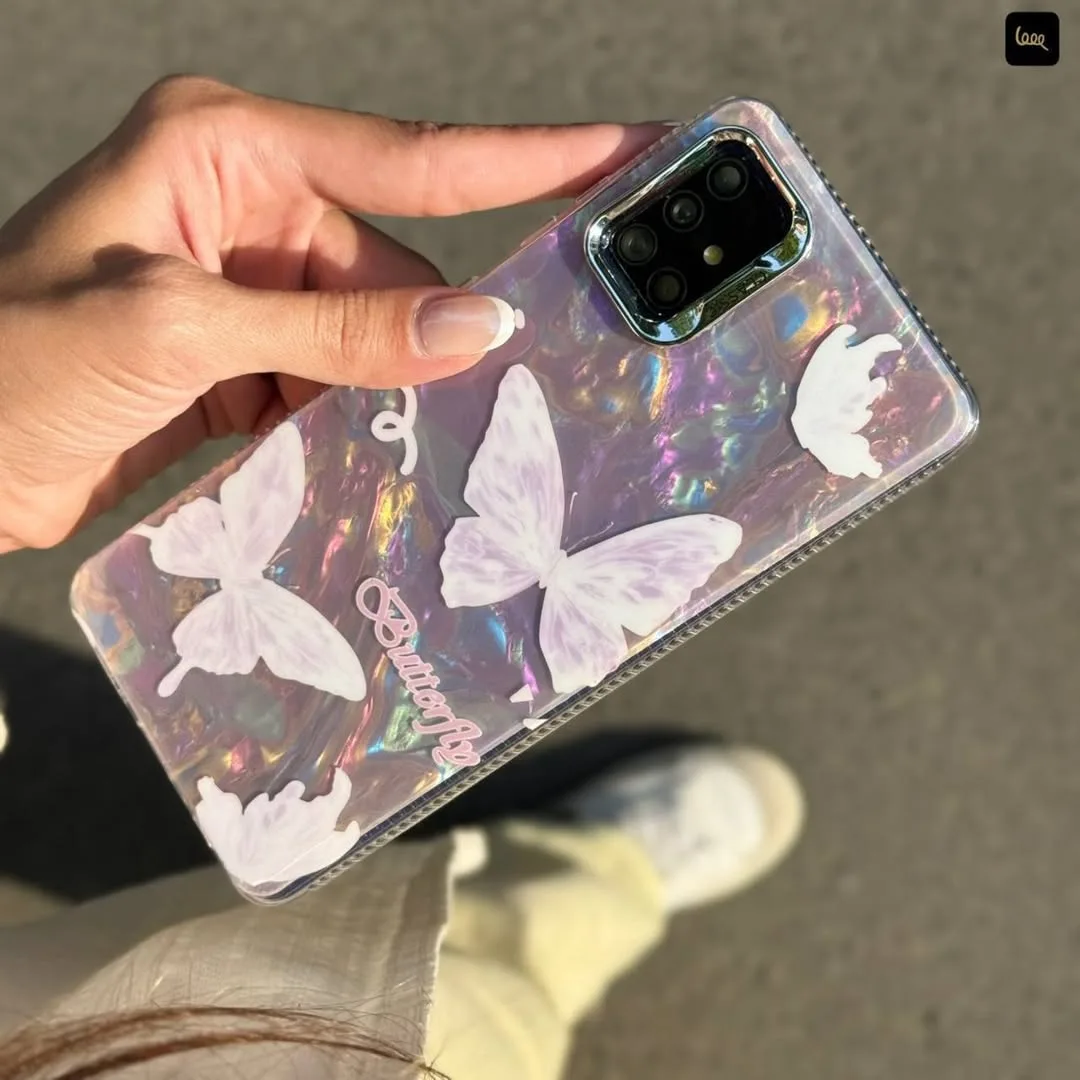 قاب پروانه‌ای یخی صورتی با آویز — عکس ۴