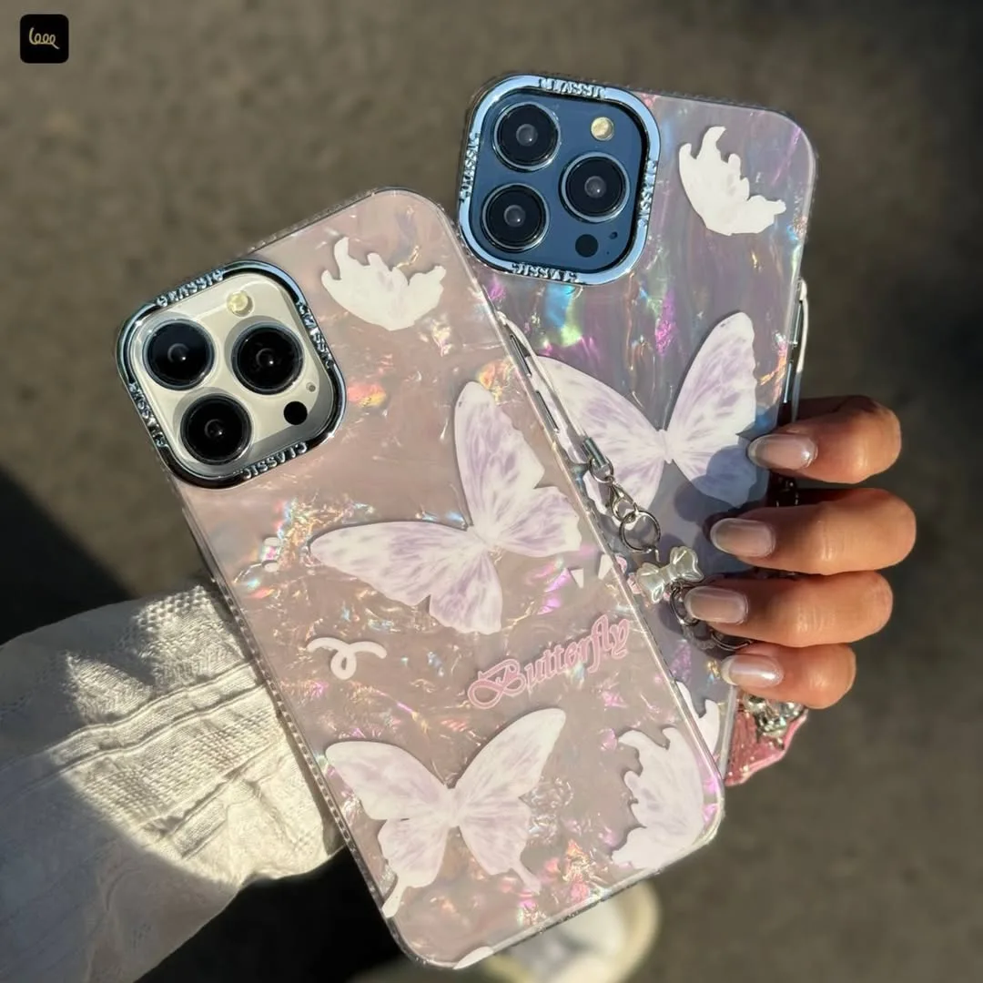 قاب پروانه‌ای یخی صورتی با آویز — عکس ۱۰