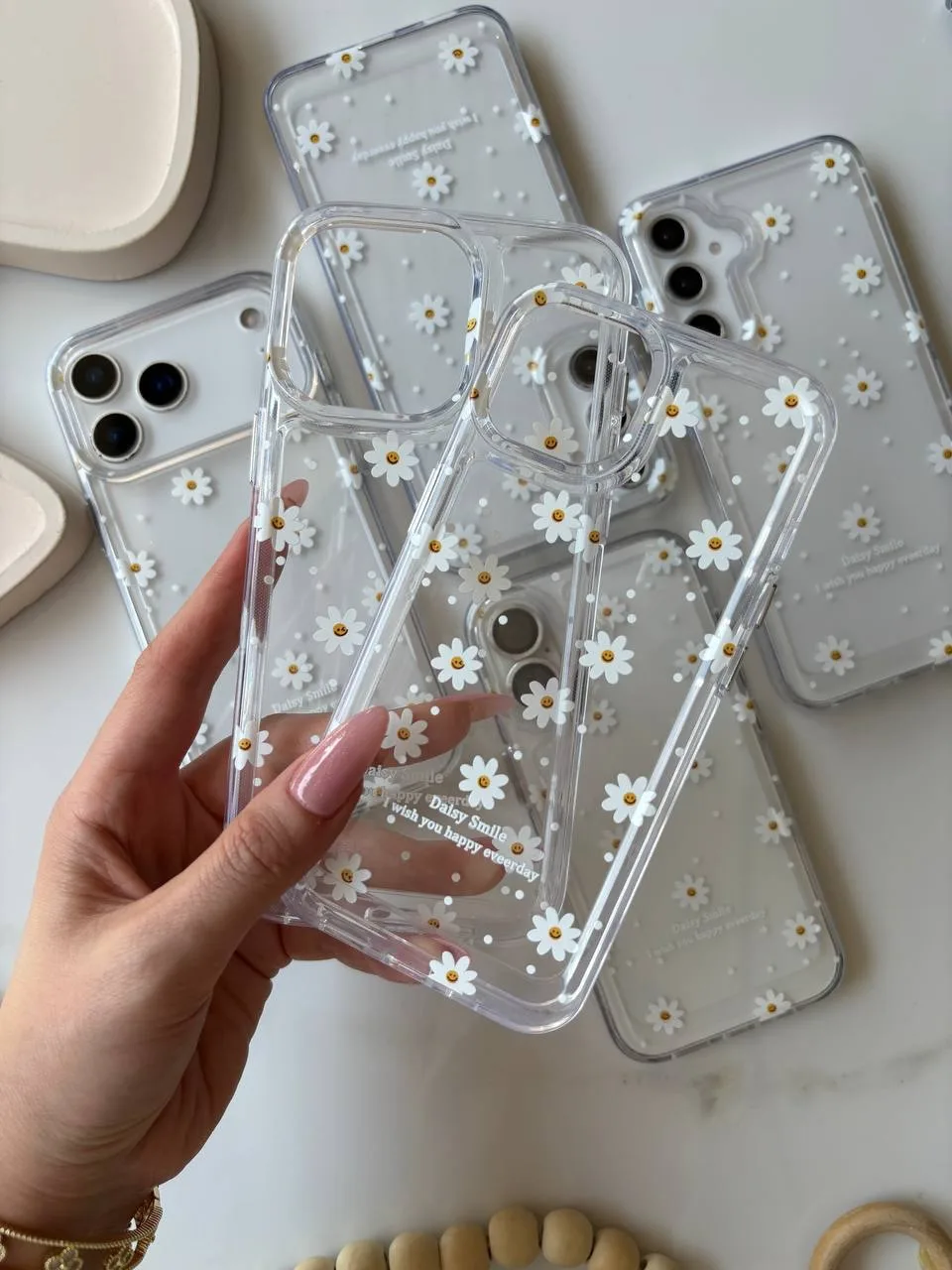 قاب شیشه‌ای گل بابونه پشت طلق — عکس ۱۷