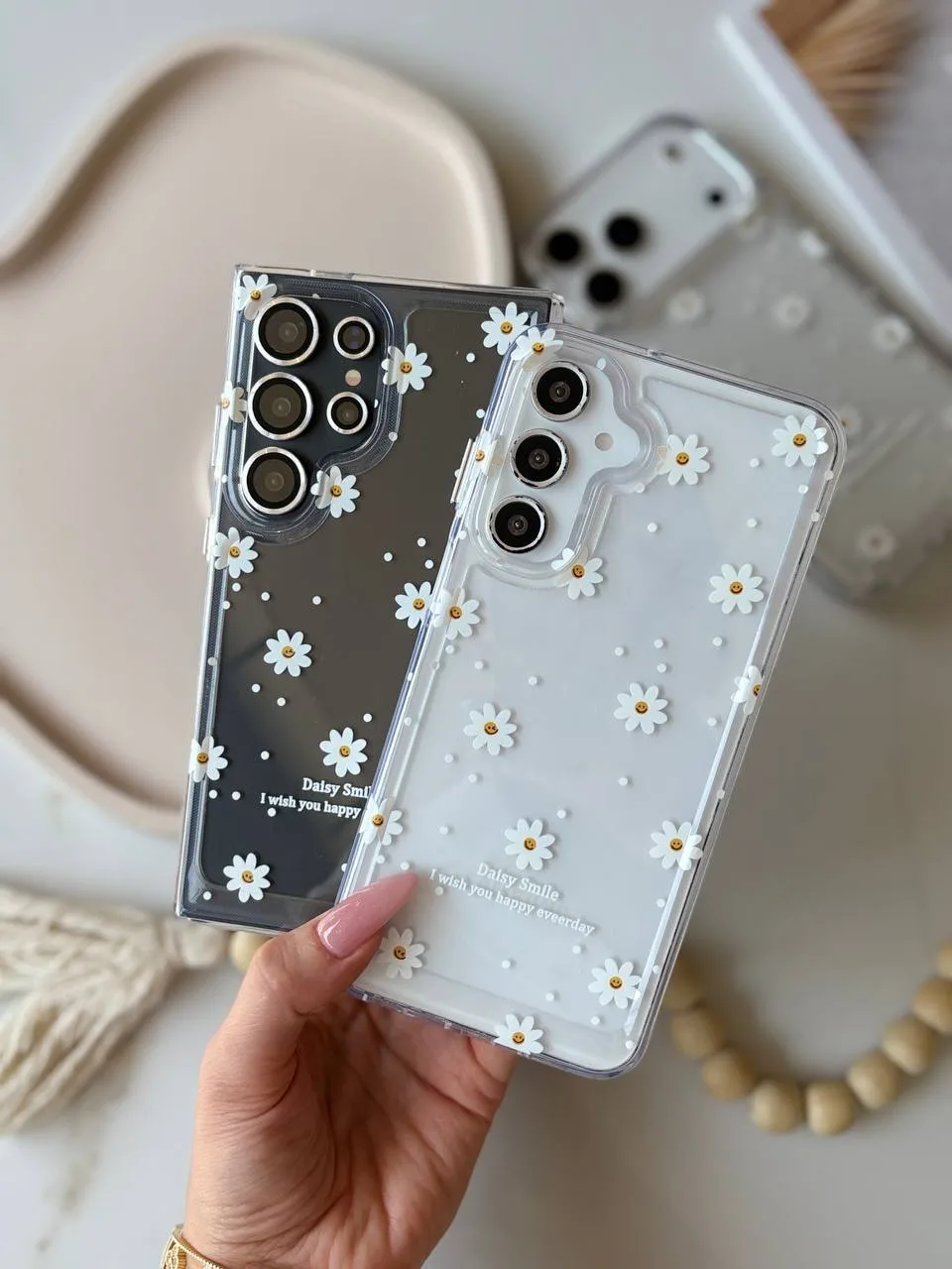 قاب شیشه‌ای گل بابونه پشت طلق — عکس ۱۸