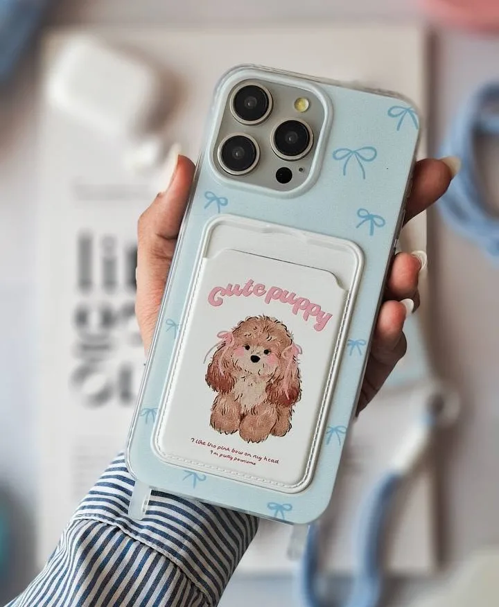 قاب سگ کیوت دور شفاف — عکس ۱۱