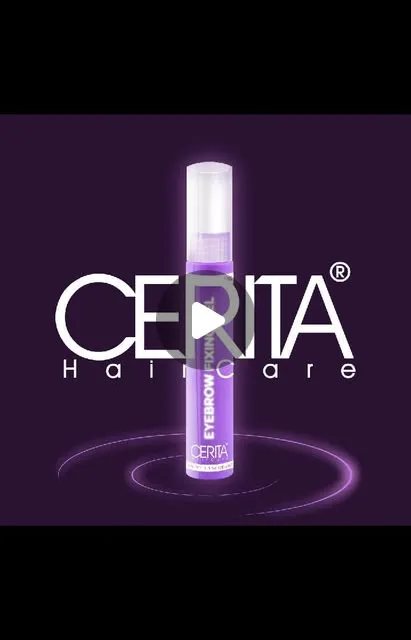 ژل تثبیتکننده ابرو CERITA، رنگ بنفش و سفید، جنس پلاستیک، تیوپی، دربدار