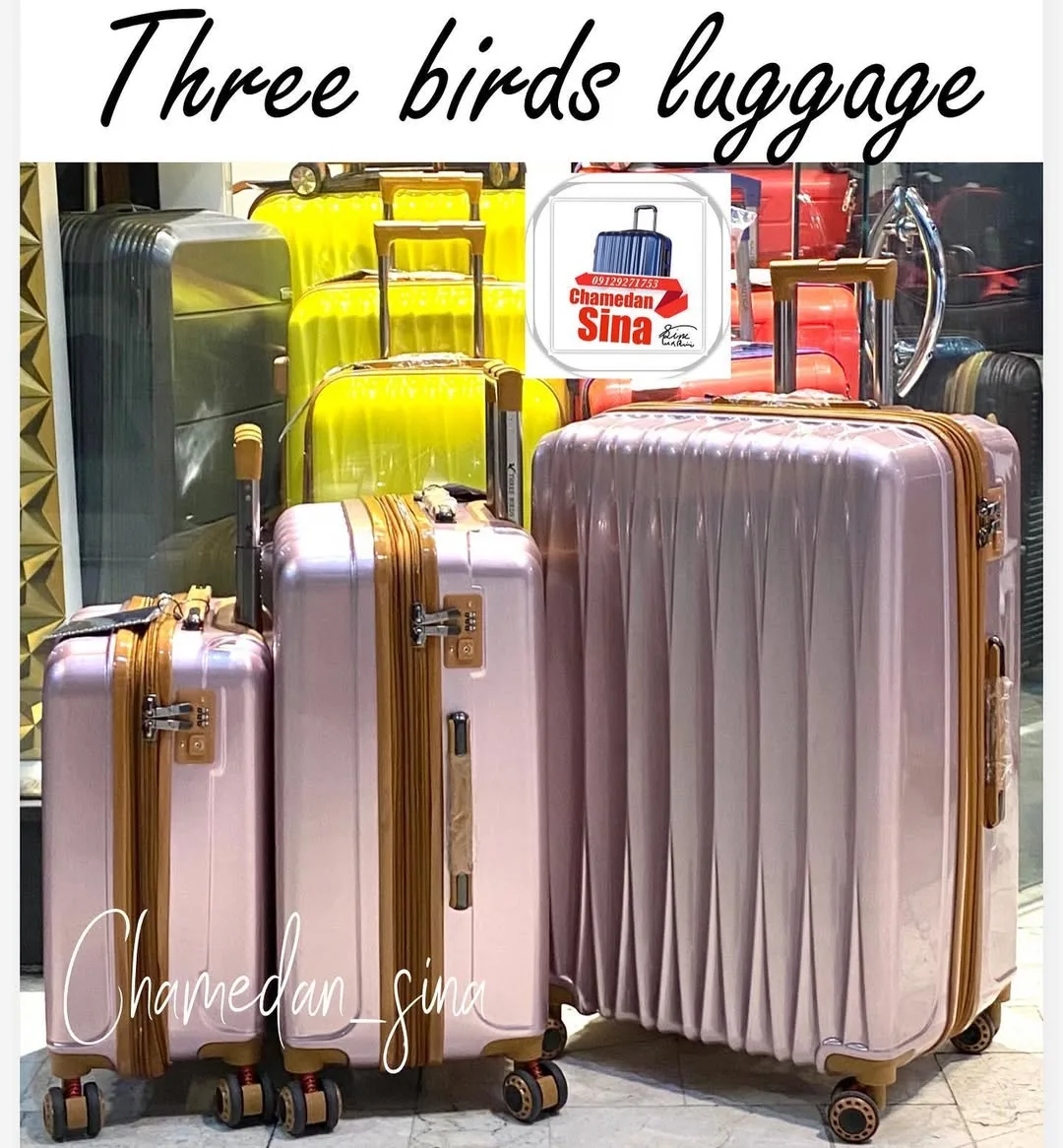 چمدان کاوردار Three Birds