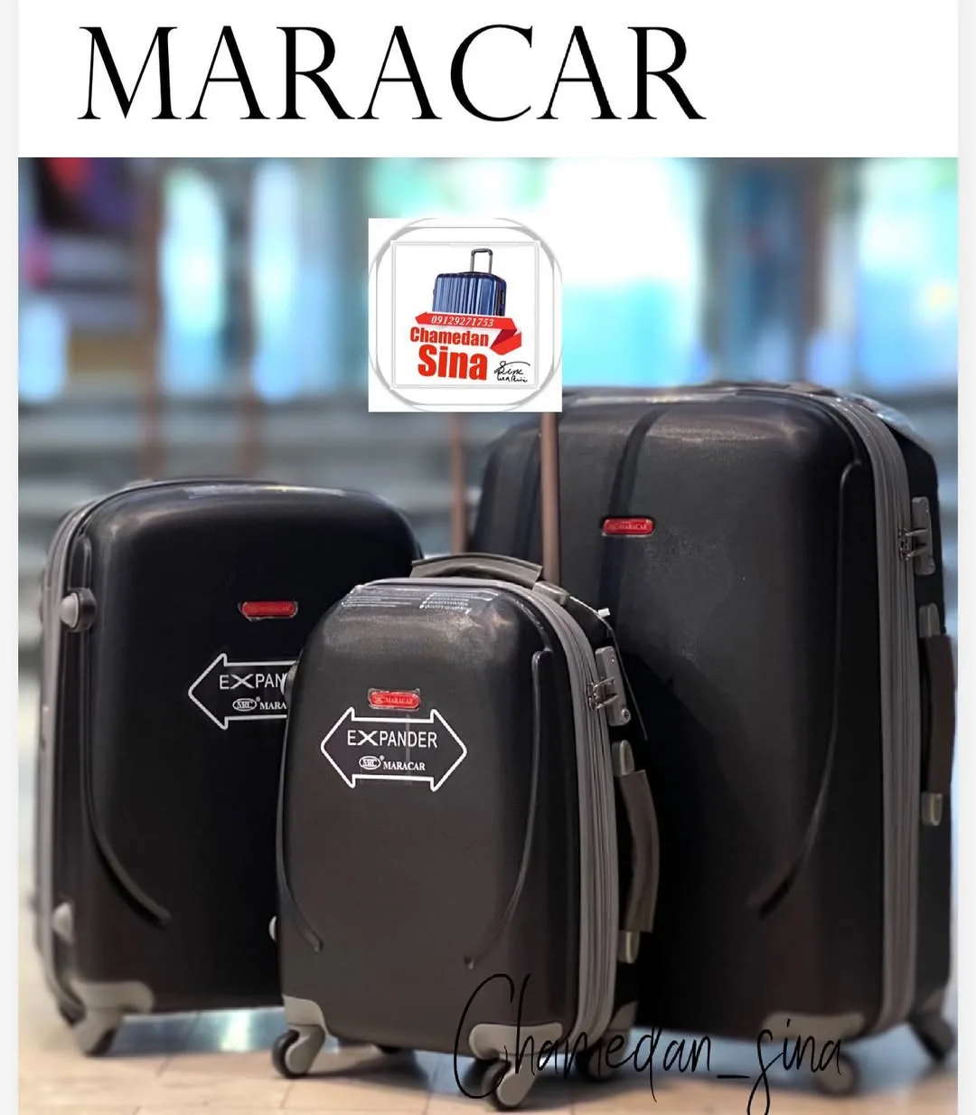ست چمدان کاوردار Maracar