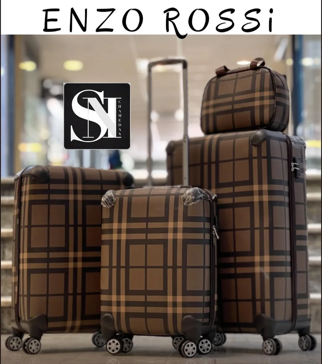 ست چمدان لاکچری قفل‌رمزدار