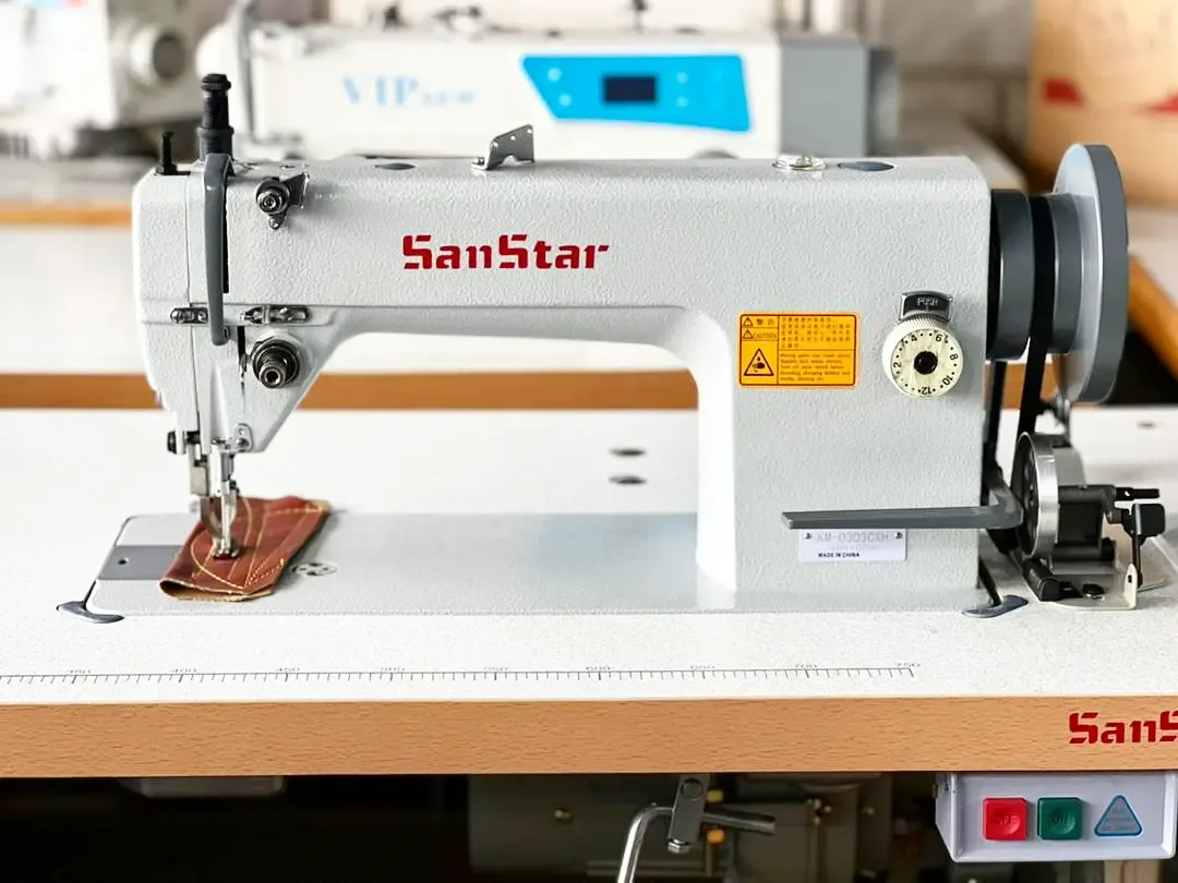 چرخ دوپایه ۱۲ درجه دینام بزرگ SanStar، رنگ سفید، جنس فلز، صنعتی، تک‌سوزن