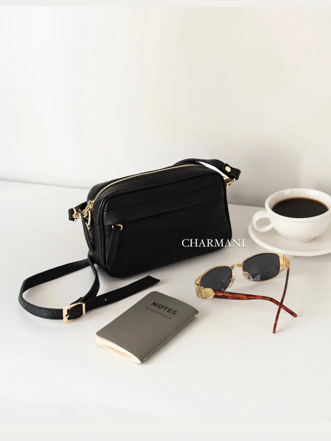 کیف زنانه چرم طبیعی دلارا Charmani