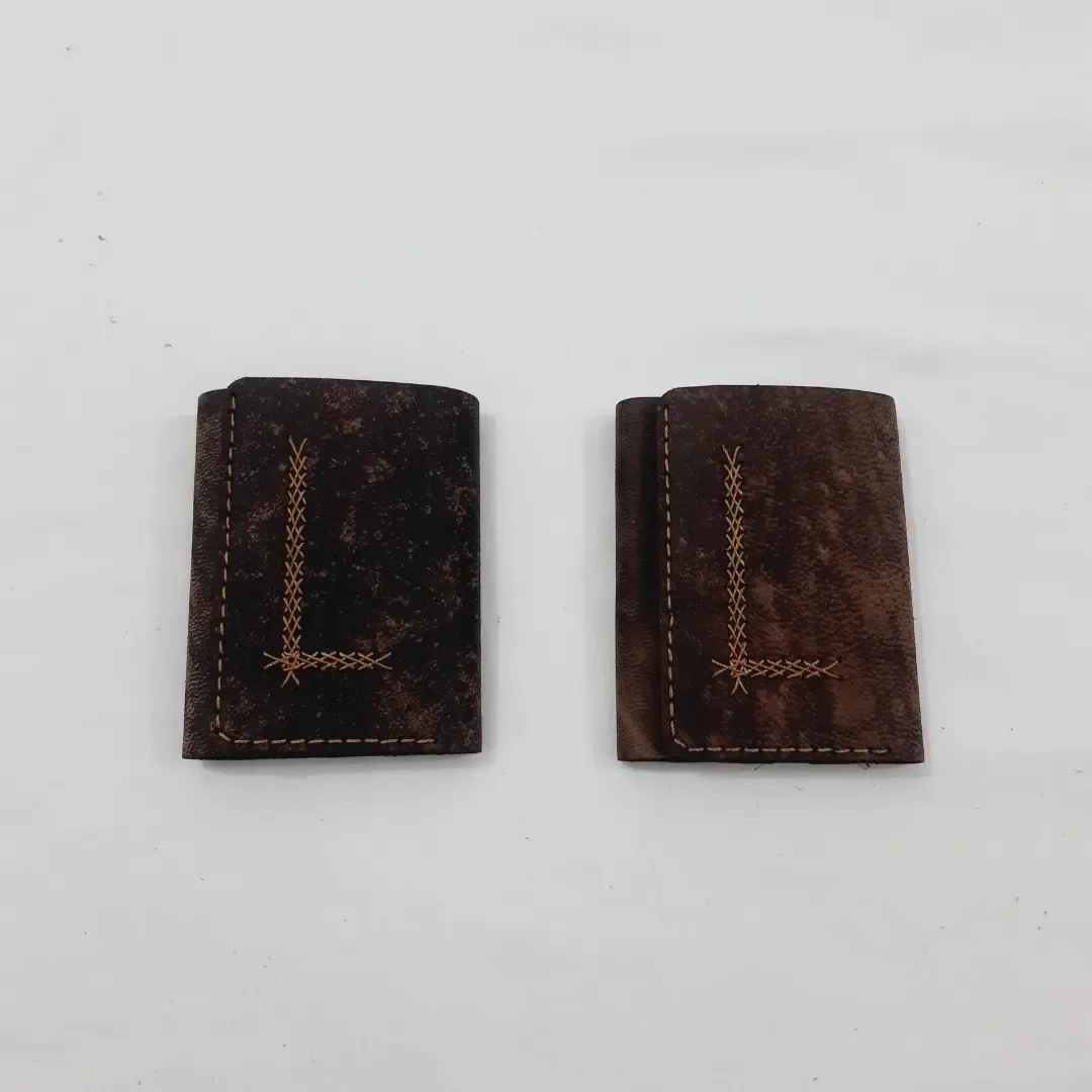 کیف پول چرم سه لت دست دوز
