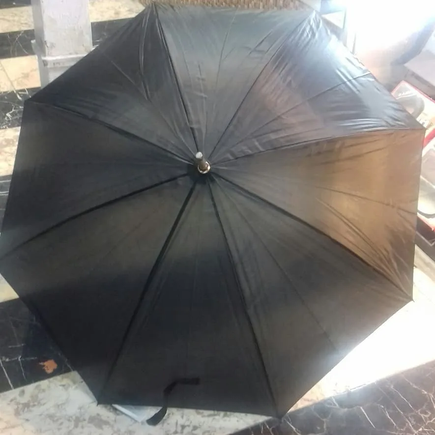 چتر مردانه دسته آلومینیوم شوان، رنگ مشکی، چتر دستی