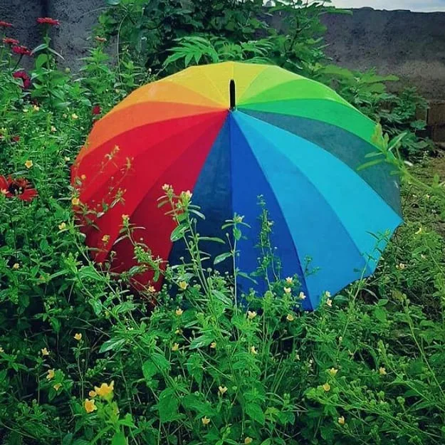 چتر رنگین کمان ۱۶ فنر برزنت