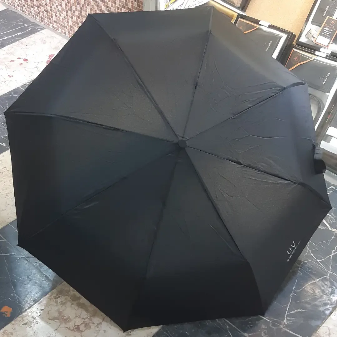 چتر تاشو مردانه فول اتوماتیک تانک، رنگ مشکی، جنس پارچه، تاشو دستی