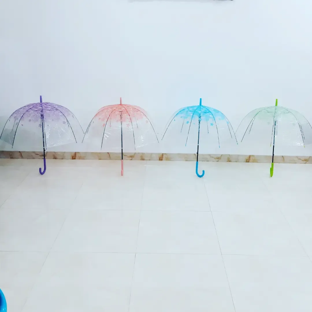 چتر زنانه طرح شکوفه کاسه‌ای هشت فنر