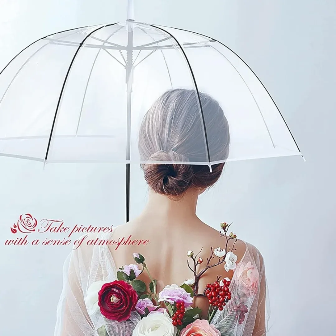 چتر شفاف کاسه‌ای، جنس پلاستیک