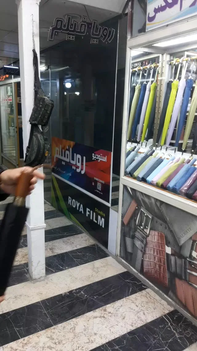 چتر تاشو فول‌اتوماتیک ۲۴ فنر دسته‌چوبی شوان