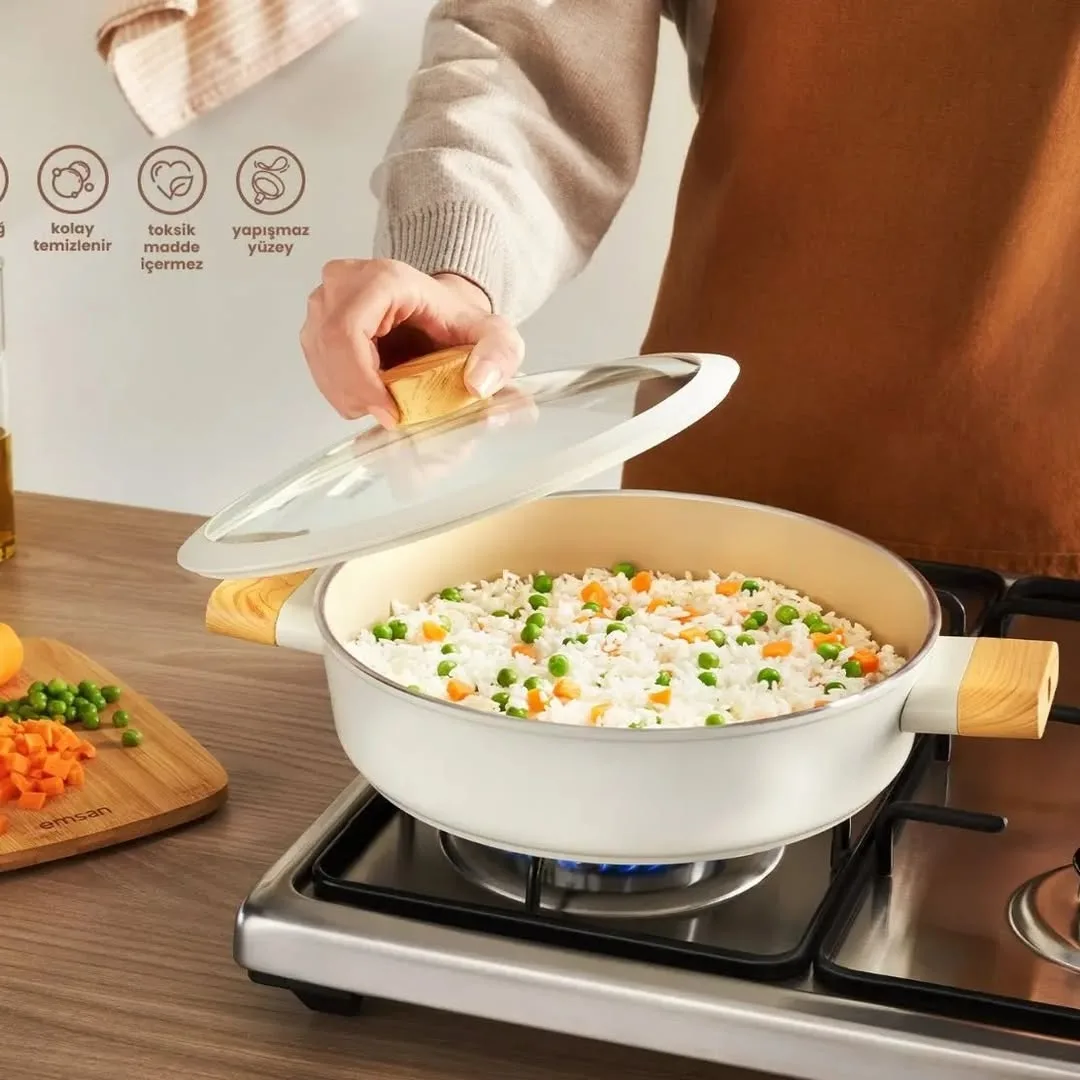 سرویس قابلمه گرانیتی ۷ پارچه — عکس ۵