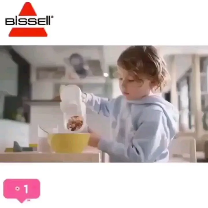 جاروبرقی و بخارشوی بیسل، رنگ خاکستری و آبی، جنس پلاستیک و فلز، عمودی، سری کف‌شور