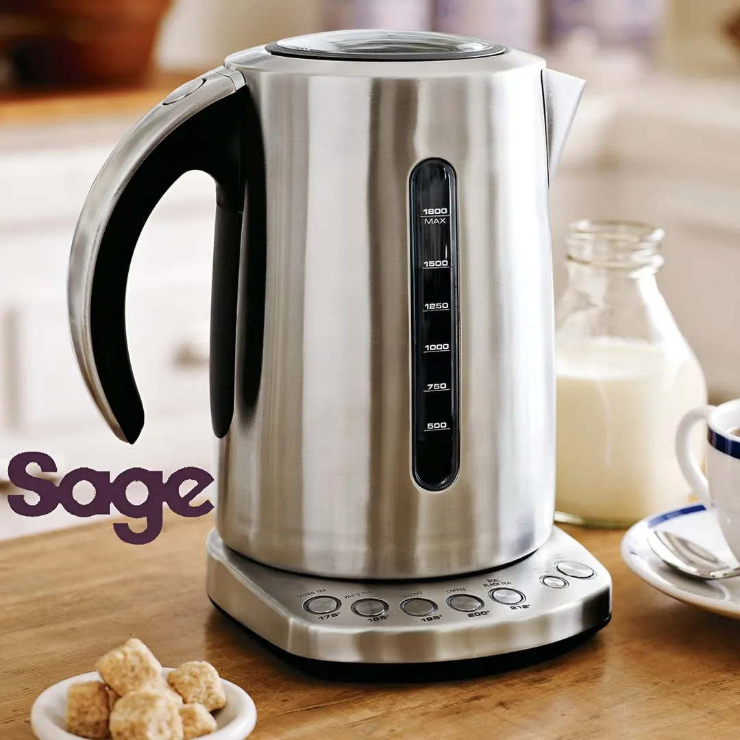 کتری برقی هوشمند مدل SKE825BSS، رنگ نقرهای و مشکی، جنس استیل، دیجیتال، ایستاده