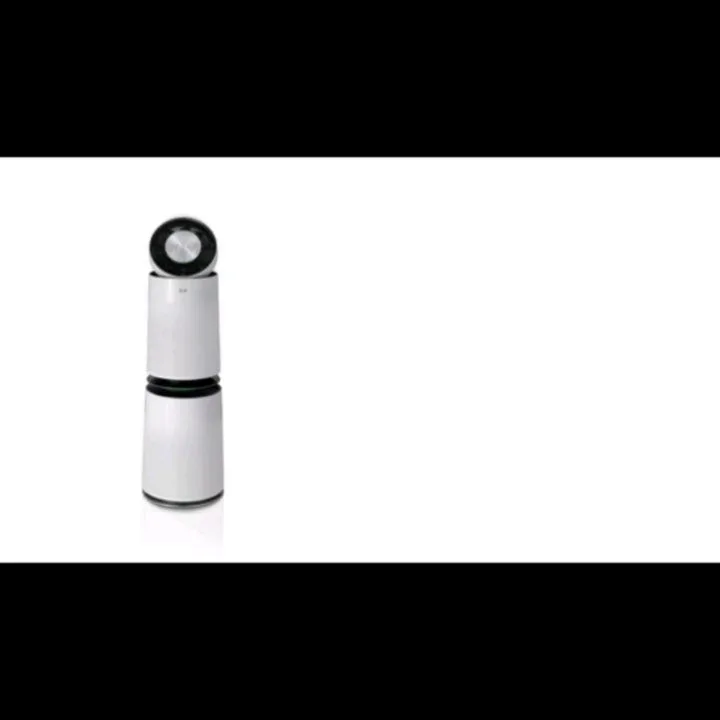 تصفیه هوا ال‌جی PuriCare 360 مدل AS10GDWH0، رنگ نقره‌ای و سفید، جنس پلاستیک و فلز، استوانه‌ای