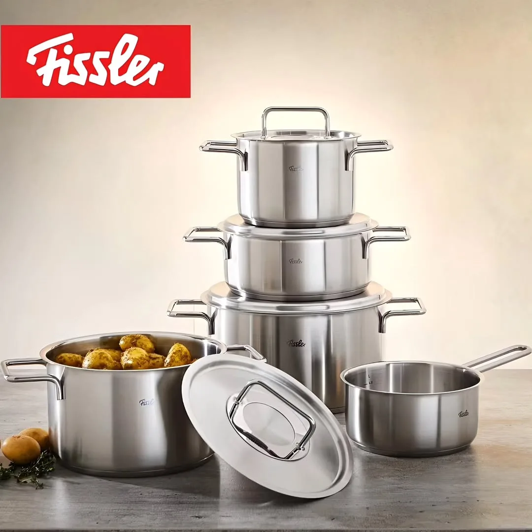 سرویس قابلمه استیل ۹ پارچه Pure Fissler