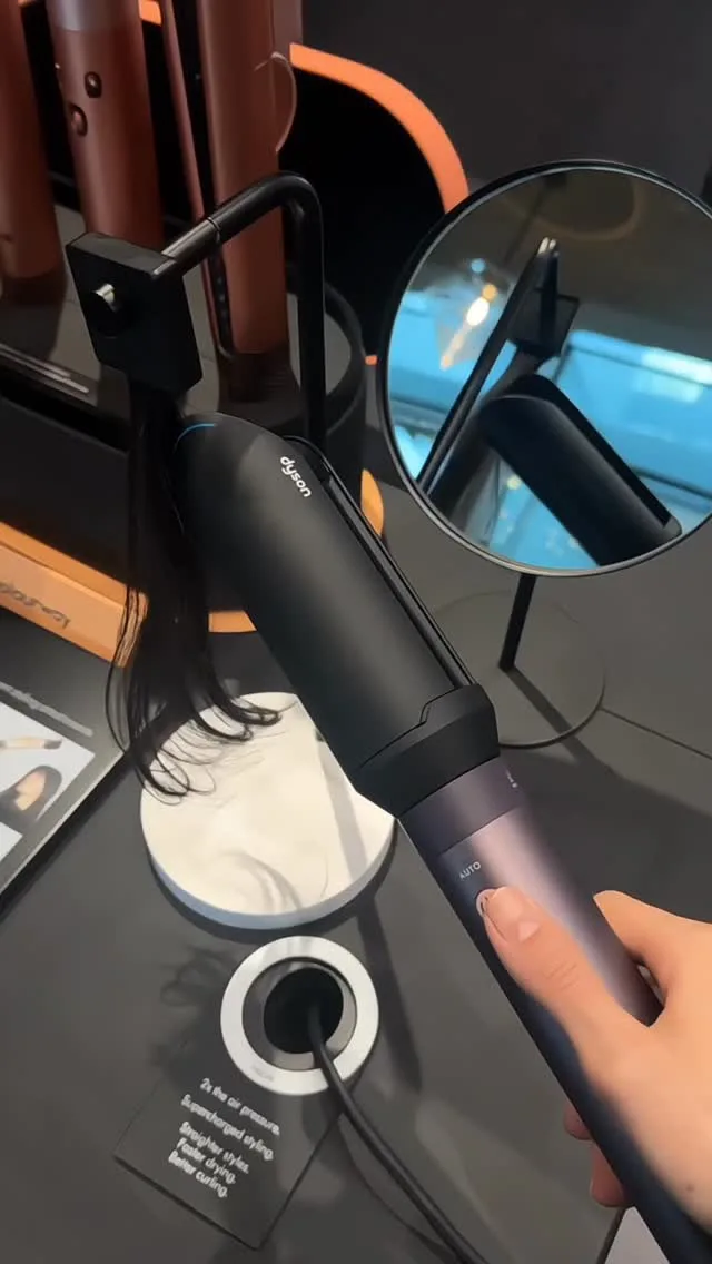 مالتیاستایلر مو Airwrap Co-anda2X HS09 Dyson، رنگ مشکی و بنفش، جنس پلاستیک و فلز، استوانهای، سیمدار