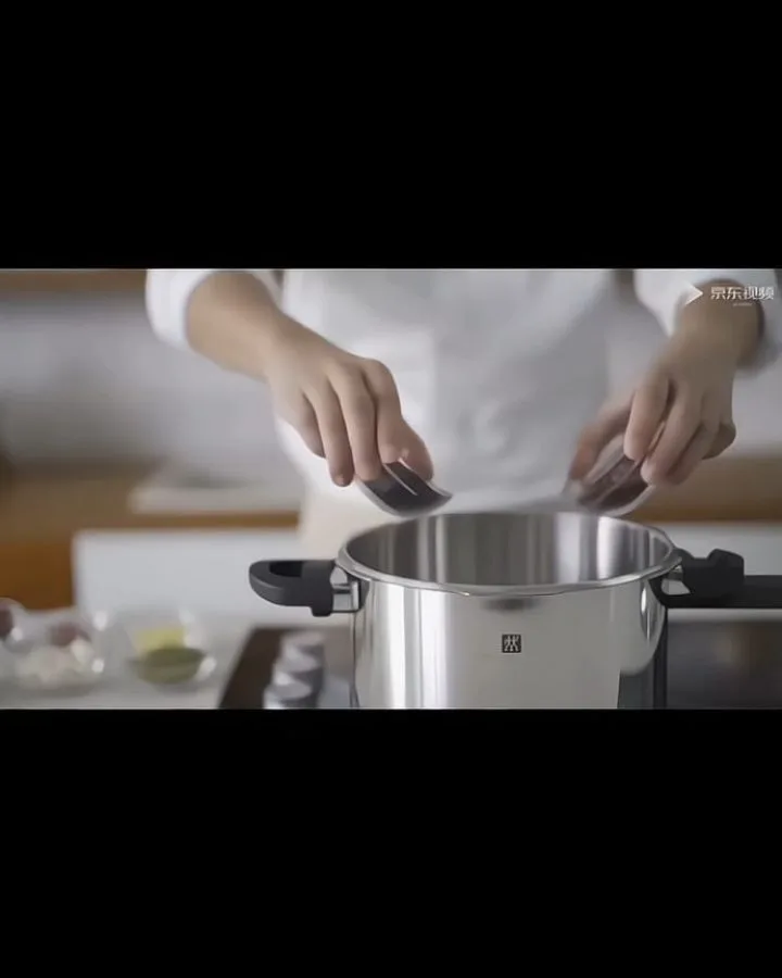 زودپز ۶ لیتری EcoQuick II Zwilling، رنگ نقره‌ای و سیاه، جنس استیل و پلاستیک، استوانه‌ای، دسته‌دار