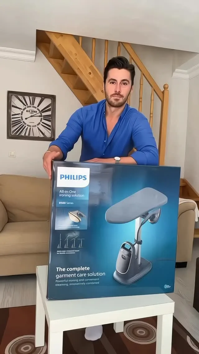بخارگر AIS8540 Philips، رنگ آبی و کرم، جنس پلاستیک و فلز، اتو بخارگر ایستاده