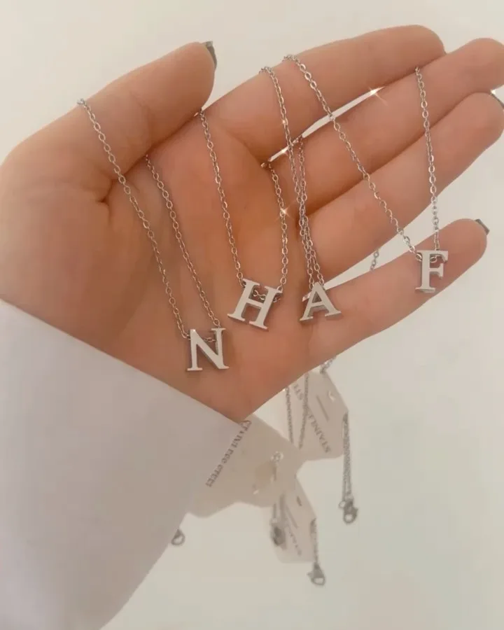 گردنبند حروف اسمی استیل