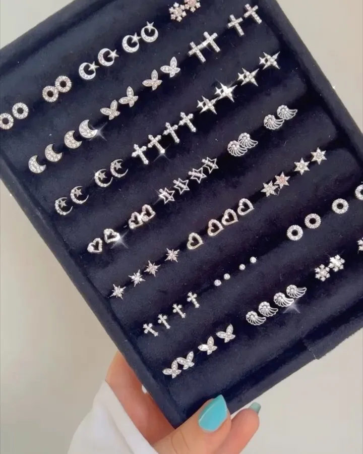 گوشواره ضد حساسیت رنگ ثابت