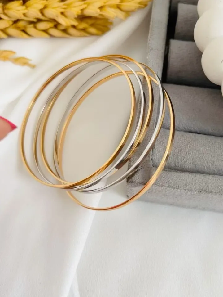 النگو آینه‌ای استیل
