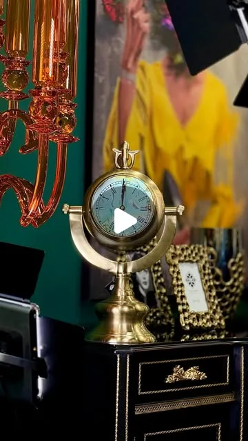 ساعت رومیزی برنجی