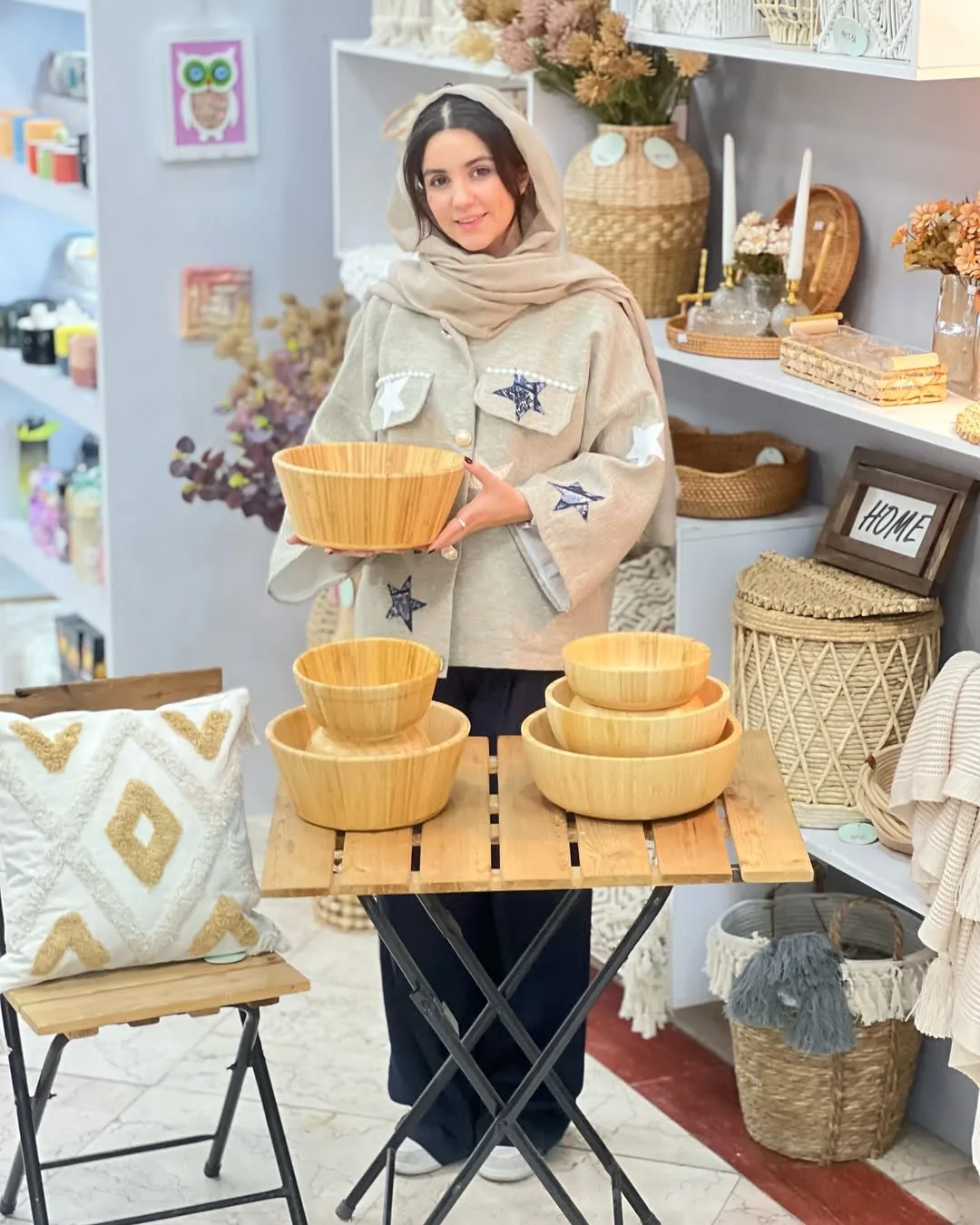 کاسه بامبو سرو
