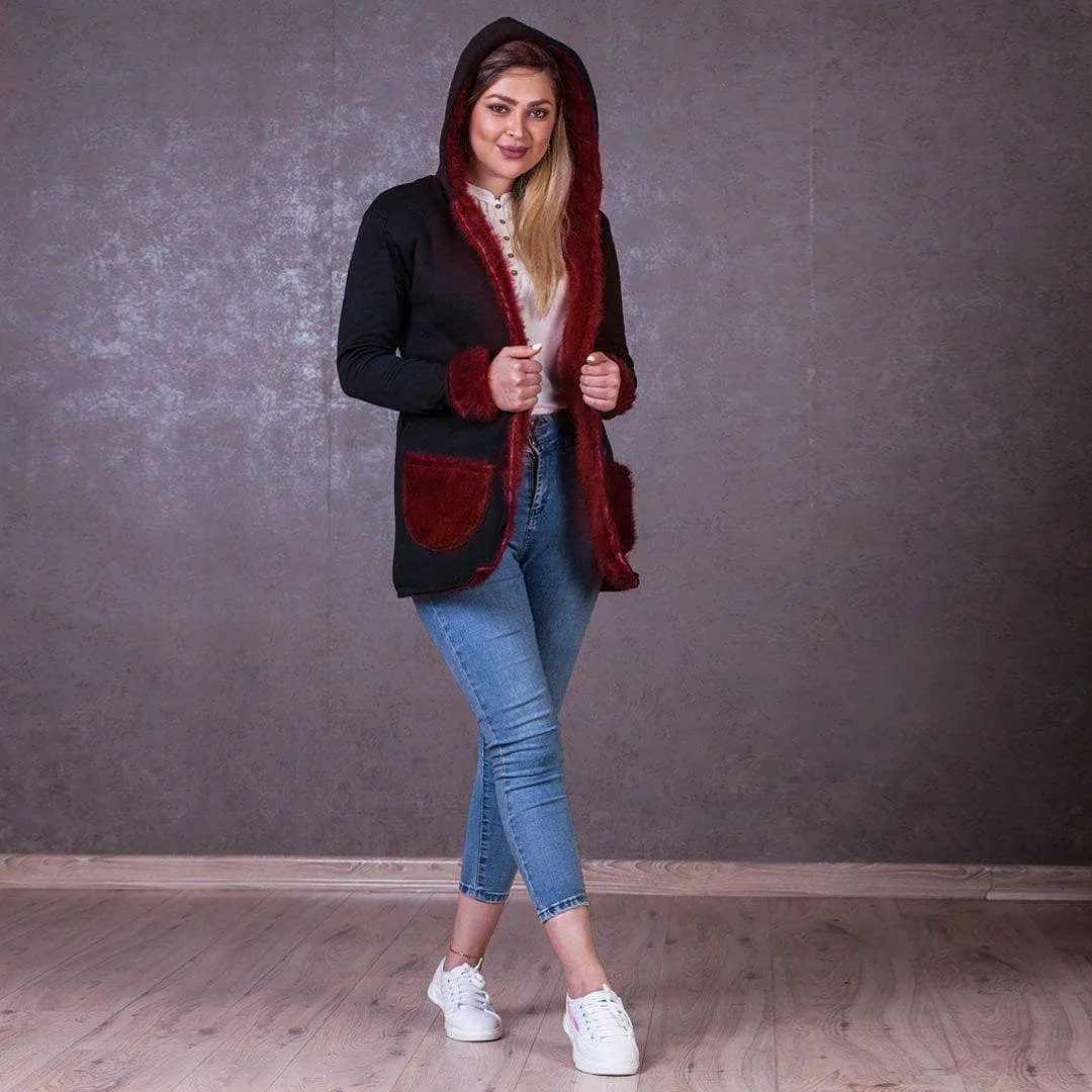هودی دخترانه خزدار — عکس ۲