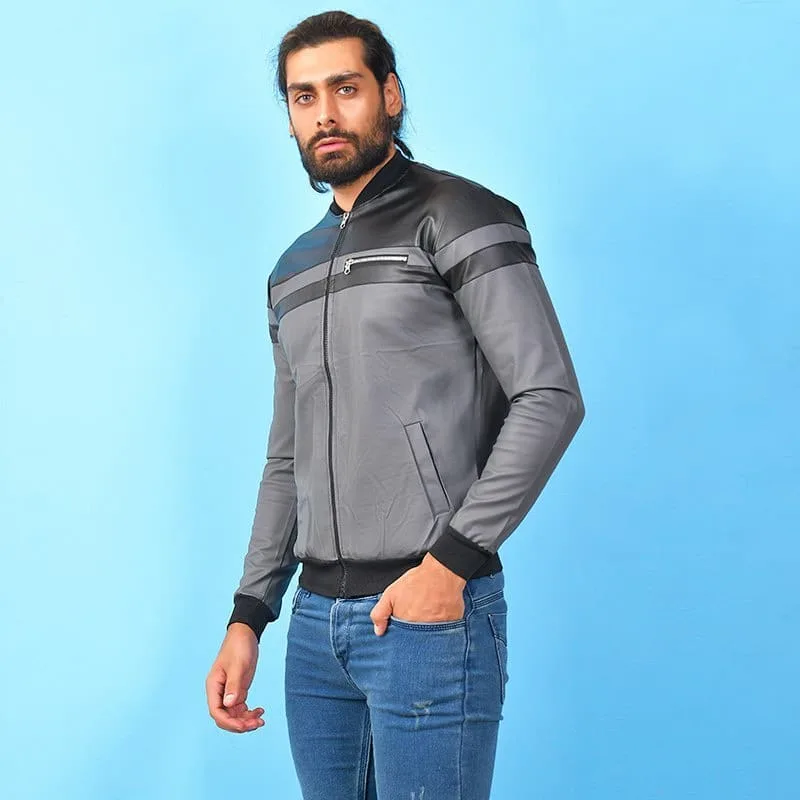 کاپشن چرم مردانه — عکس ۶