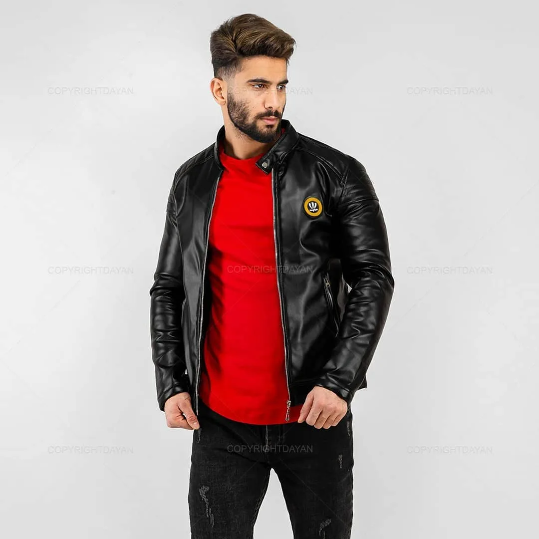 کاپشن چرم — عکس ۳