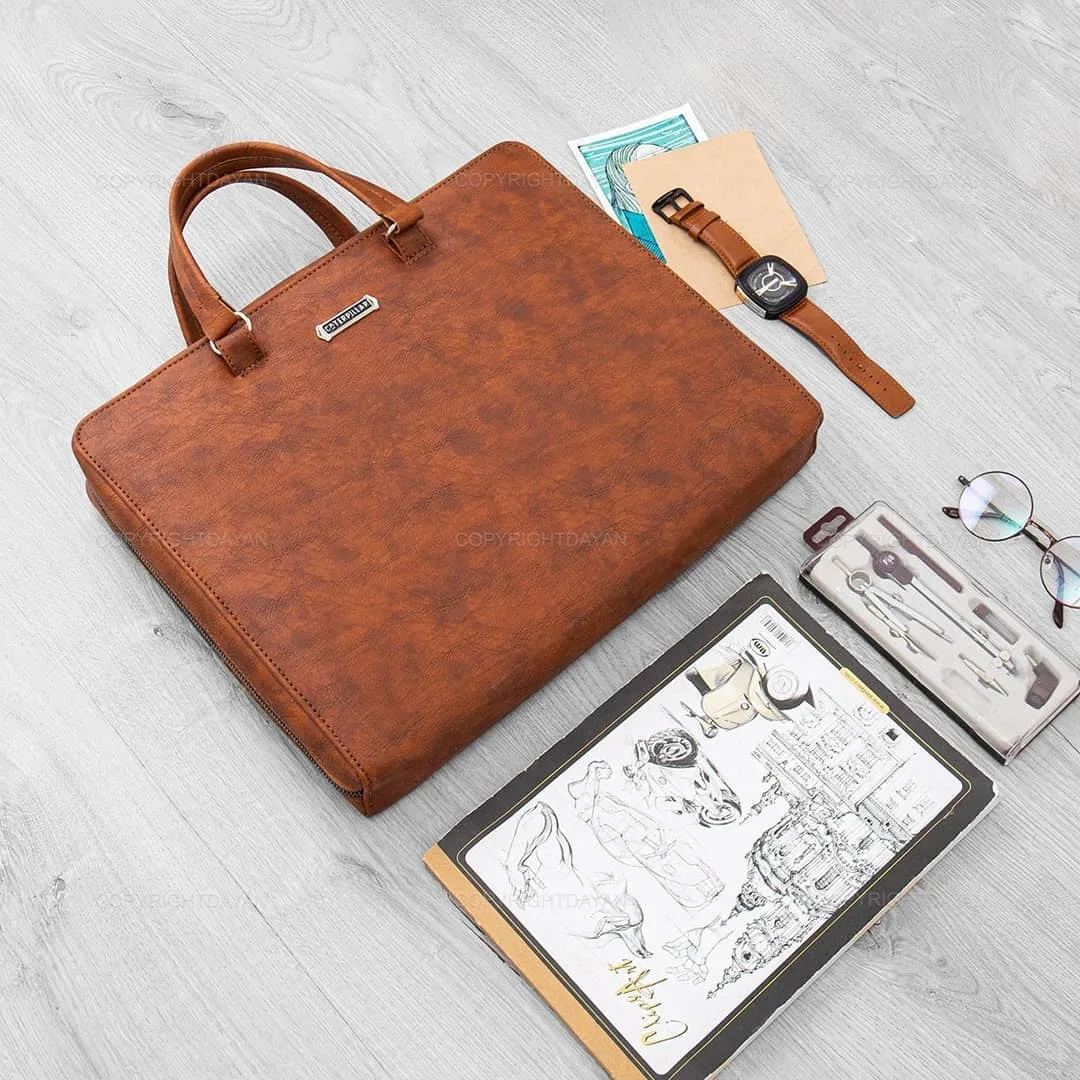 کیف لپ‌تاپ چرمی — عکس ۴