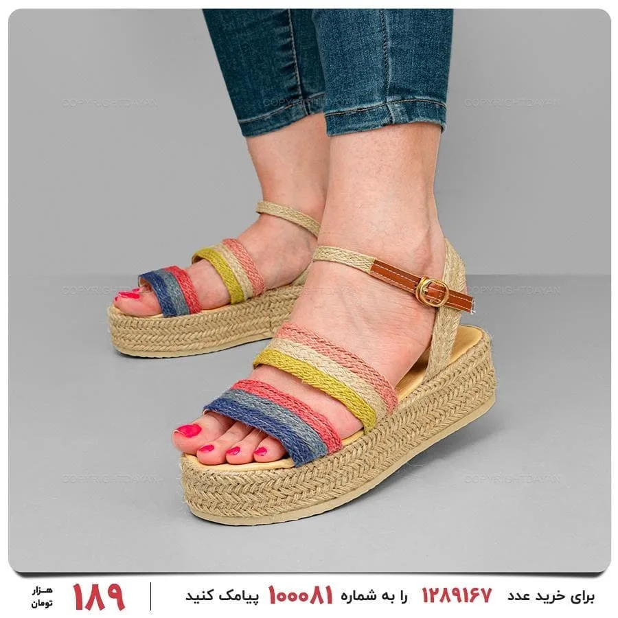 صندل زنانه حصیری — عکس ۲