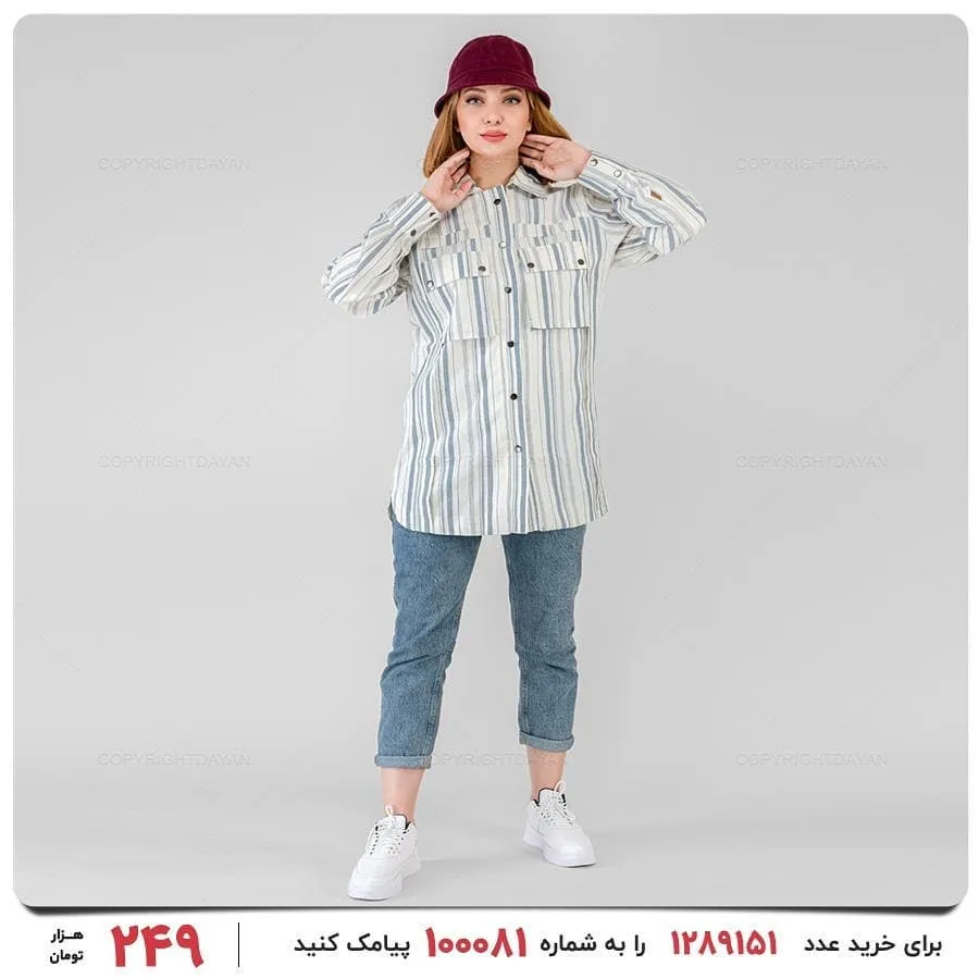 مانتو زنانه لینن — عکس ۲