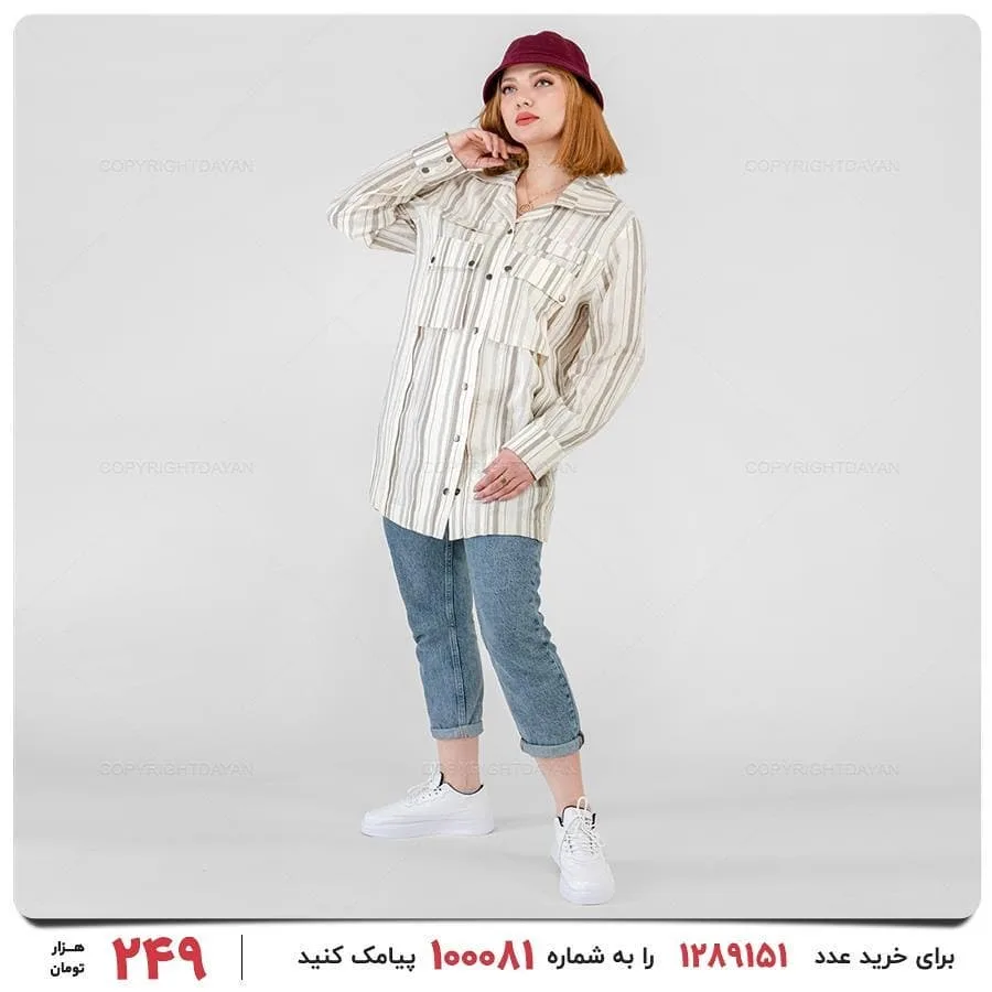 مانتو زنانه لینن — عکس ۳