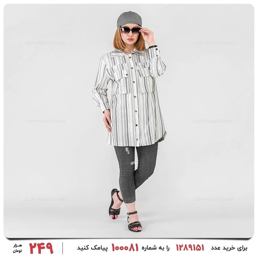 مانتو زنانه لینن — عکس ۴