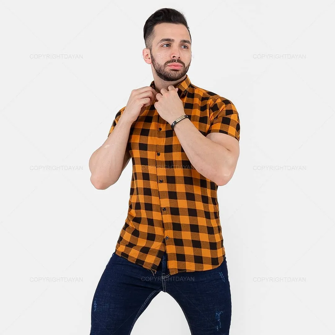 پیراهن چهارخانه نخی — عکس ۲