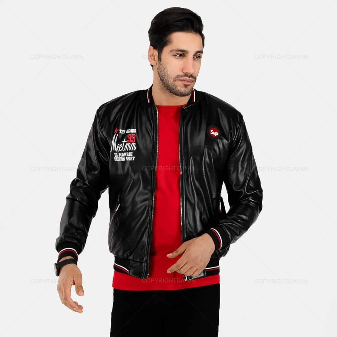 کاپشن چرمی — عکس ۴