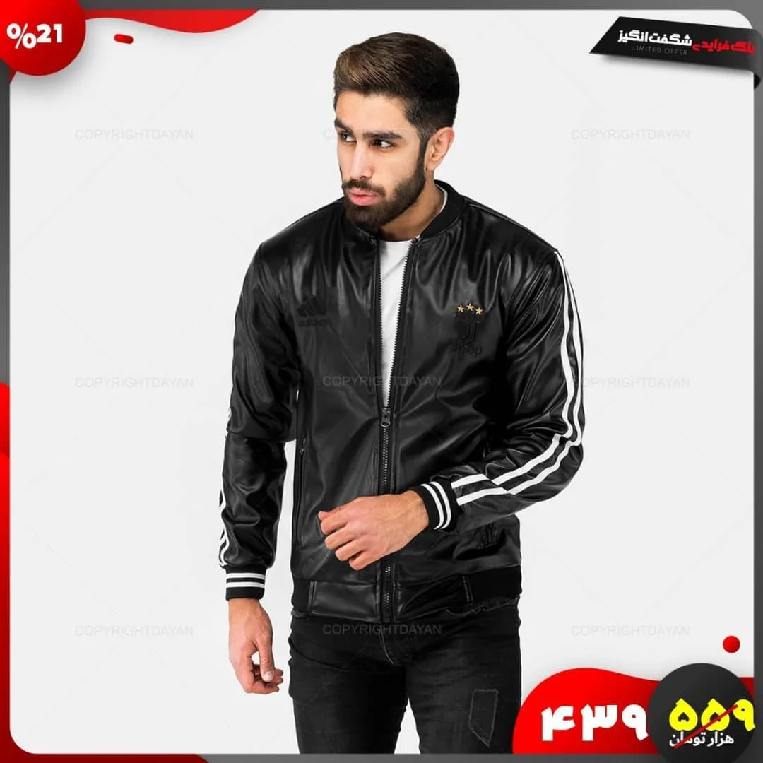 کاپشن چرمی اسپرت — عکس ۳