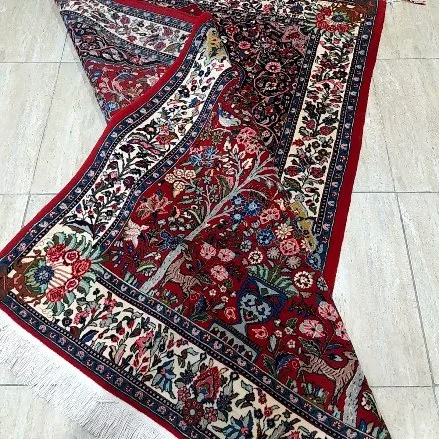 قالیچه اراک رنگ گیاهی ریزباف