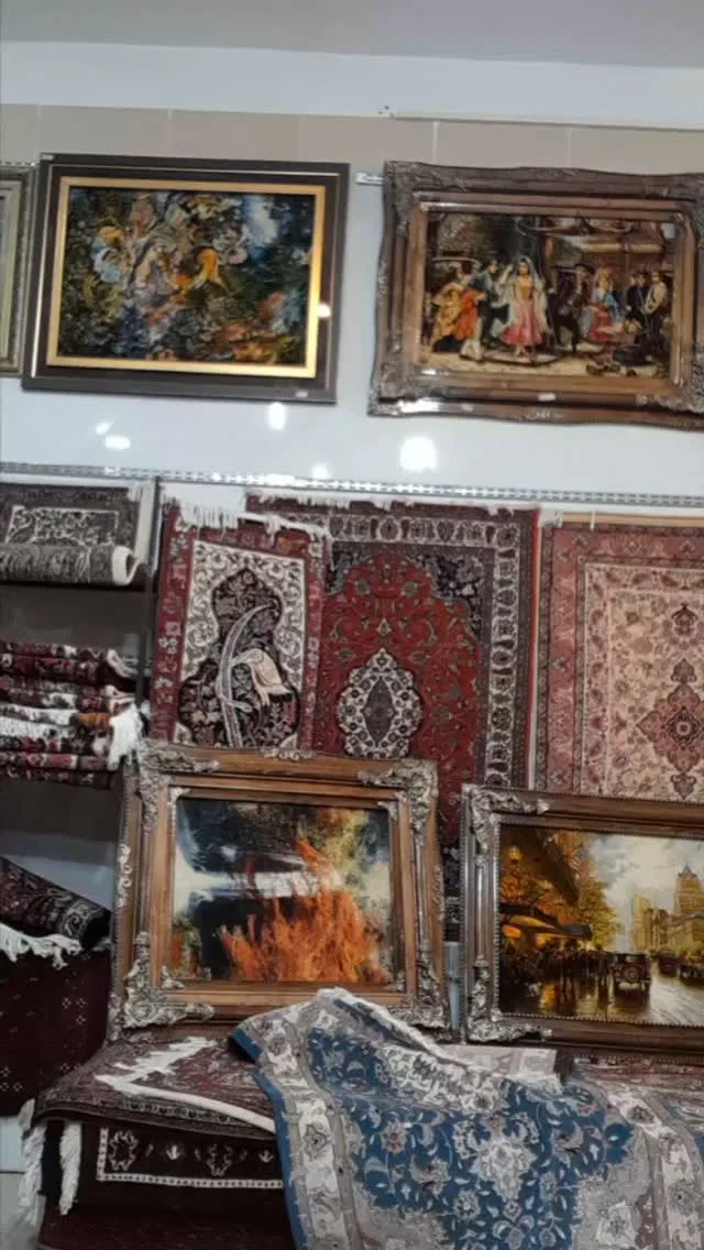 قالیچه ذرع‌ونیم تبریز تقی‌زاده کف ابریشم