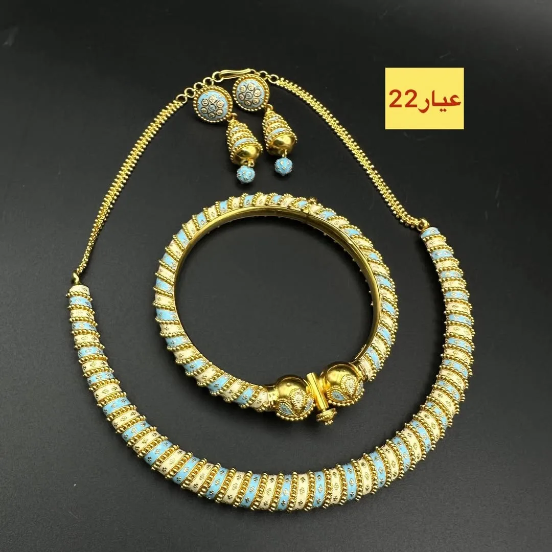 سرویس طلا مینادار اماراتی عیار ۲۲