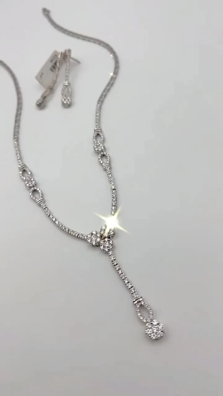 ست گردنبند و گوشواره جواهر