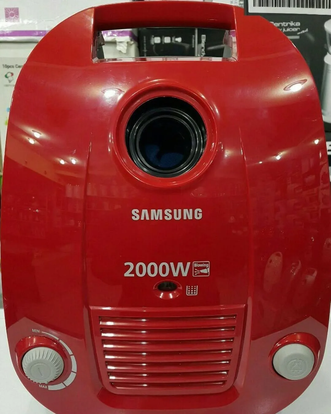 جاروبرقی سامسونگ SC-4190 ۲۰۰۰ وات، رنگ قرمز و خاکستری، جنس پلاستیک، کیسه‌ای دستی