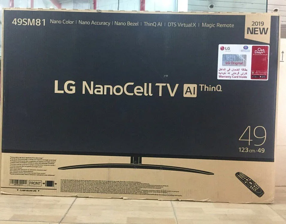 تلویزیون ۴۹ اینچ مدل 49SM8100 ال جی، رنگ مشکی، هوشمند