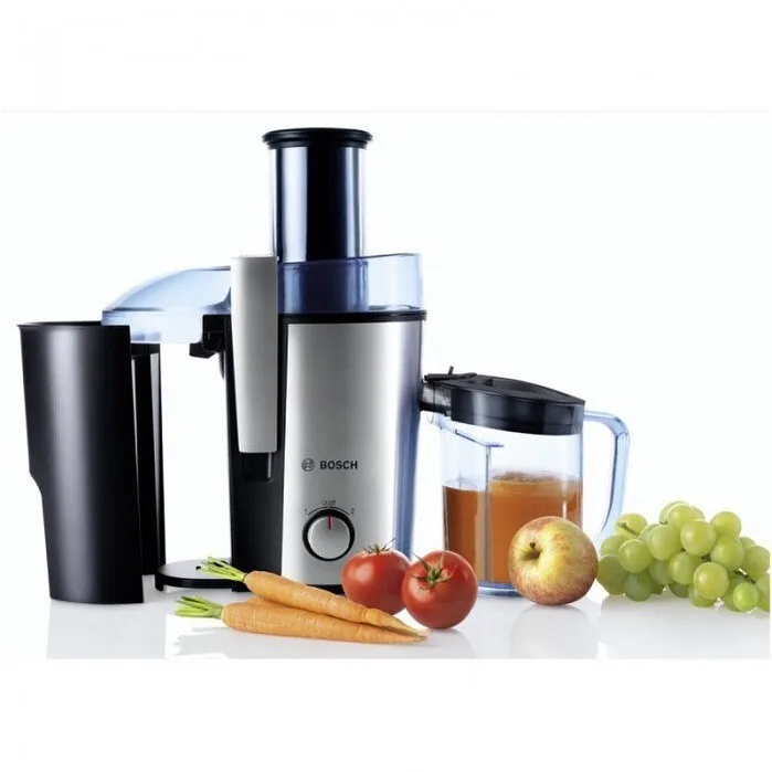 آبمیوه گیری بوش MES3500، رنگ نقره‌ای و مشکی، جنس فلز و پلاستیک، سانتریفیوژ
