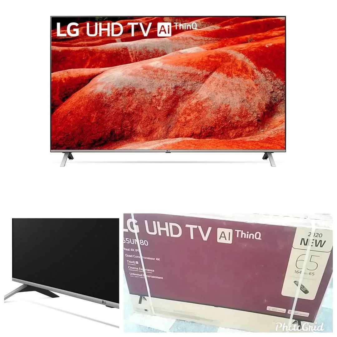 تلویزیون ال جی UN8060 سری ۸، رنگ مشکی و نقرهای، تلویزیون UHD